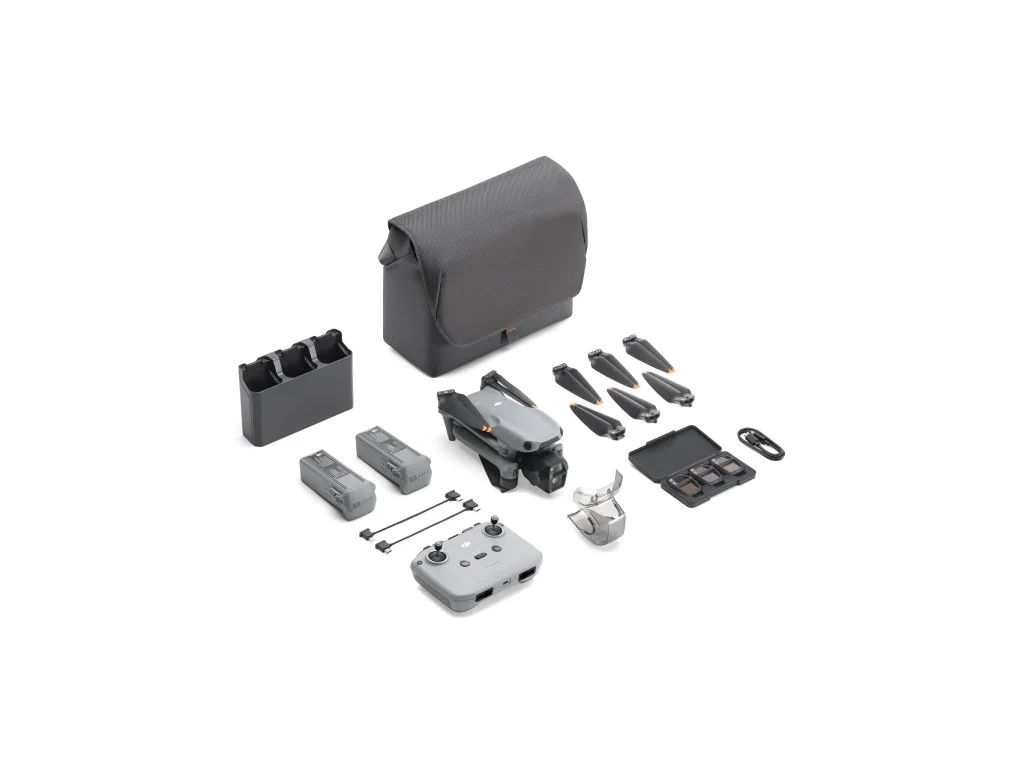 DJI AIR 3S Fly More Combo + DJI RC-N3 ,4K/60fps HDR Video,50 MP,70mm Tele Camera, 45-Min Flight Time