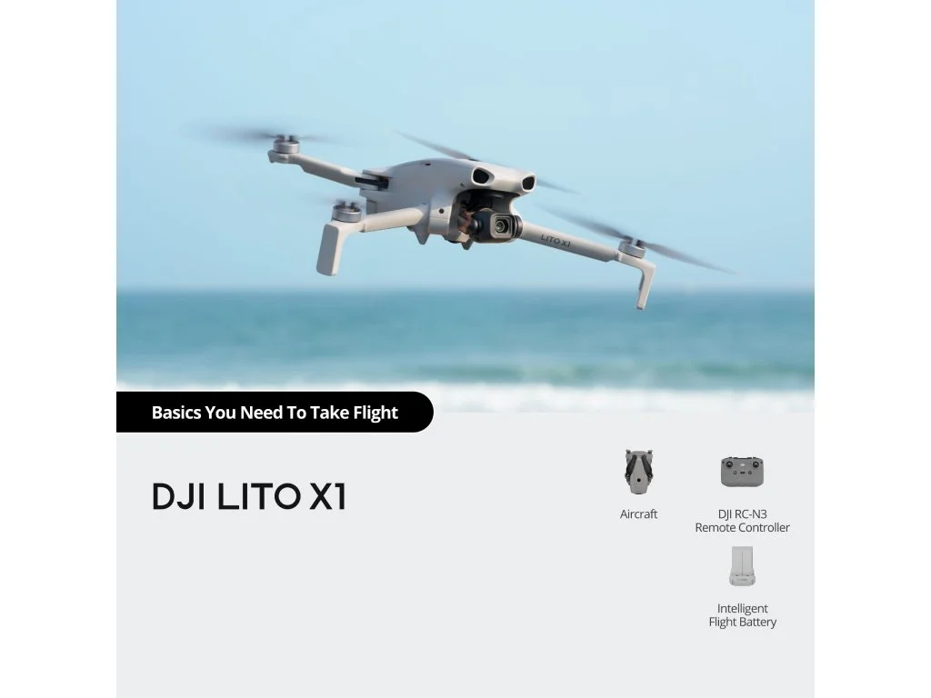 DJI Lito X1 (DJI RC-N3), 4K/60fps HDR Video, 48MP, 42GB Internal Storage
