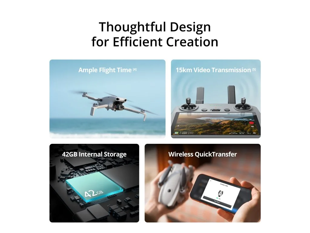 DJI Lito X1 Fly More Combo (DJI RC 2), 4K/60fps HDR Video, 48MP, 42GB Internal Storage
