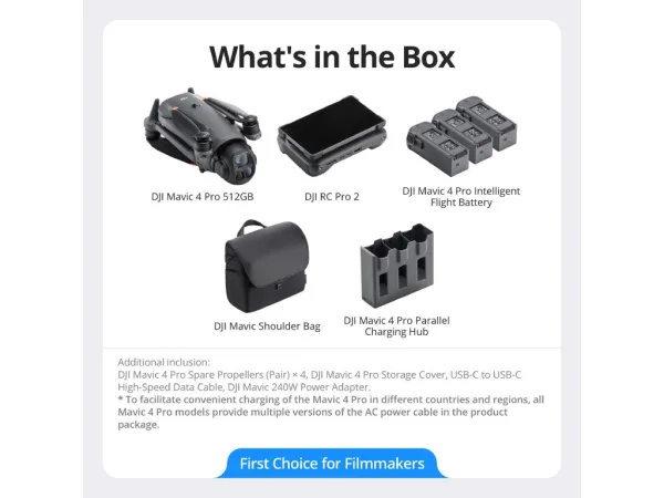 DJI Mavic 4 Pro 512GB Creator Combo with RC Pro 2