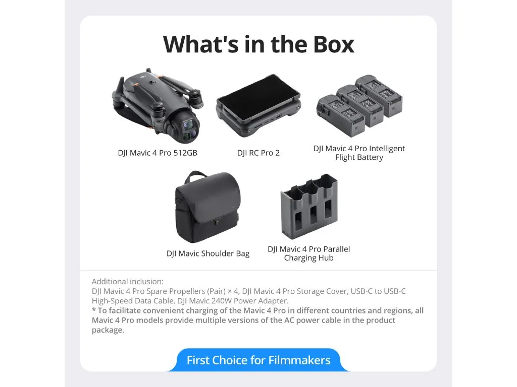 DJI Mavic 4 Pro 512GB Creator Combo with RC Pro 2