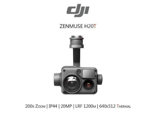 DJI Zenmuse H20T Camera, 20 MP Zoom Camera, 12 MP Wide Camera, 640x512 px Radiometric Thermal Camera