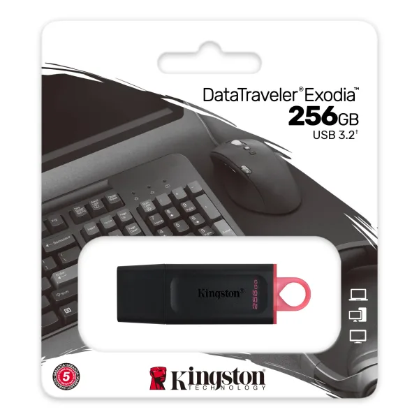 KINGSTON USB DISK DataTraveler Exodia 256GB USB 3.2 High speed, Black