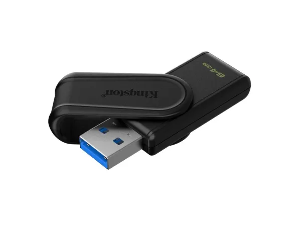 KINGSTON USB DISK DataTraveler Exodia S 64GB USB 3.2 High speed, Swivel cap, Black