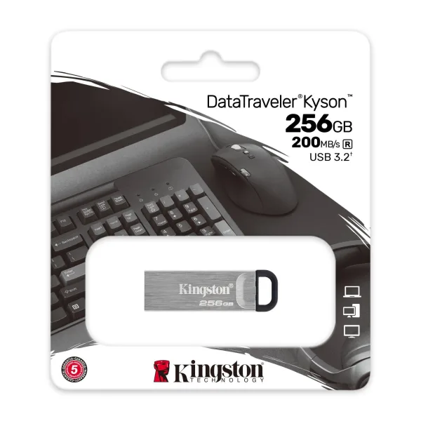 KINGSTON USB DISK DataTraveler Kyson 256GB USB 3.2 High speed, Metal Case, R/W: 200MB/s /60MB/s