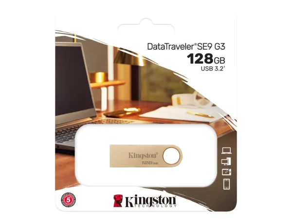 KINGSTON USB DISK DataTraveler SE9 G3 128GB USB 3.2 - Premium metal casing, Up to 220/100 MB/s R/W