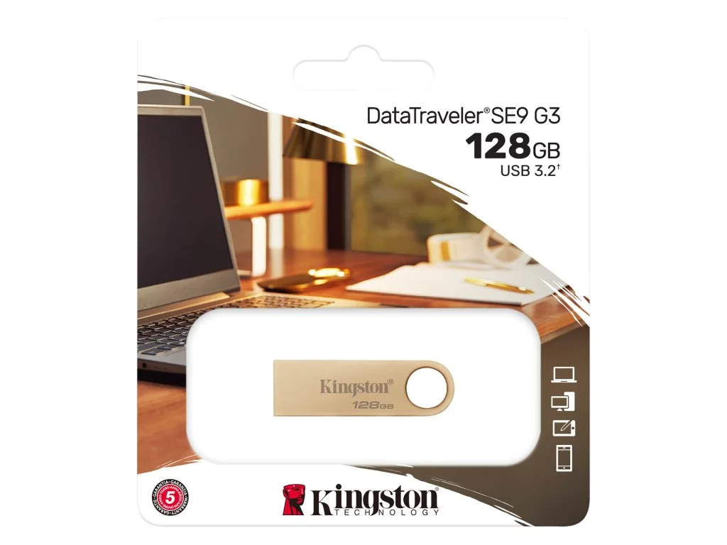 KINGSTON USB DISK DataTraveler SE9 G3 128GB USB 3.2 - Premium metal casing, Up to 220/100 MB/s R/W