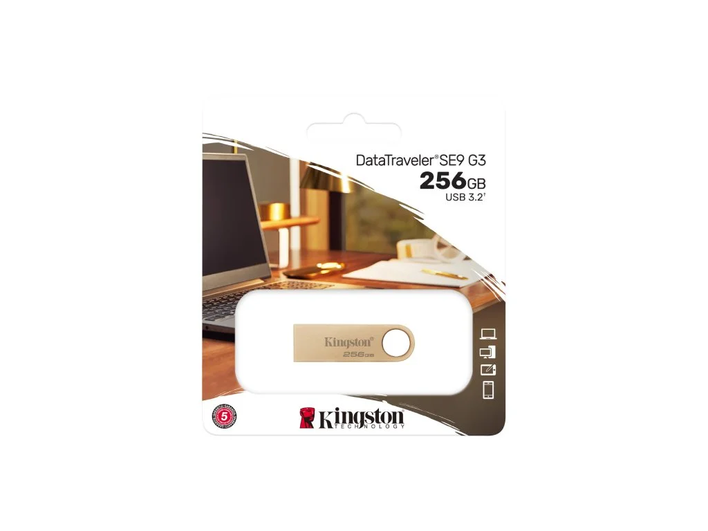 KINGSTON USB DISK DataTraveler SE9 G3 256GB USB 3.2 - Premium metal casing, Up to 220/100 MB/s R/W