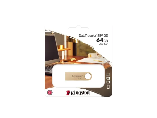 KINGSTON USB DISK DataTraveler SE9 G3 64GB USB 3.2 - Premium metal casing, Up to 220/100 MB/s R/W