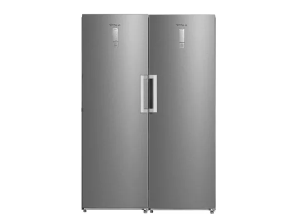Tesla RS3600FMX frižider sa jednim vratima, 362L, Total No Frost, LED disp., 595x618x1850, inox