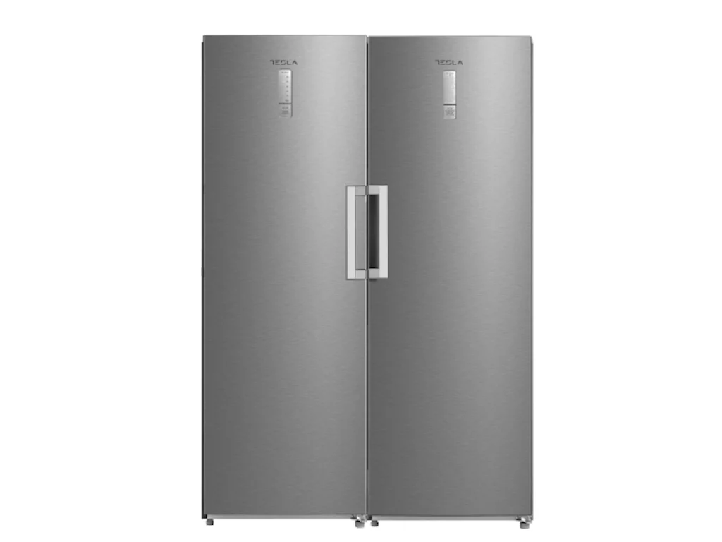 Tesla RS3600FMX frižider sa jednim vratima, 362L, Total No Frost, LED disp., 595x618x1850, inox