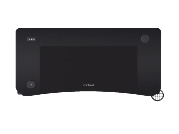 TRUST 710 Luminus Pro RGB Gaming Desk/Black/150kg/740x600x1200mm/Cupholder/Headphone hook/Mousepad