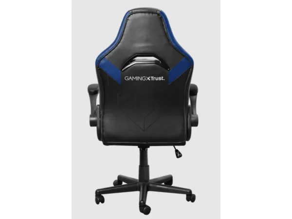 TRUST GXT 703B Riye Comfortable adjustable gaming chair,flip-up armrests,Max weight 140kg,Blue