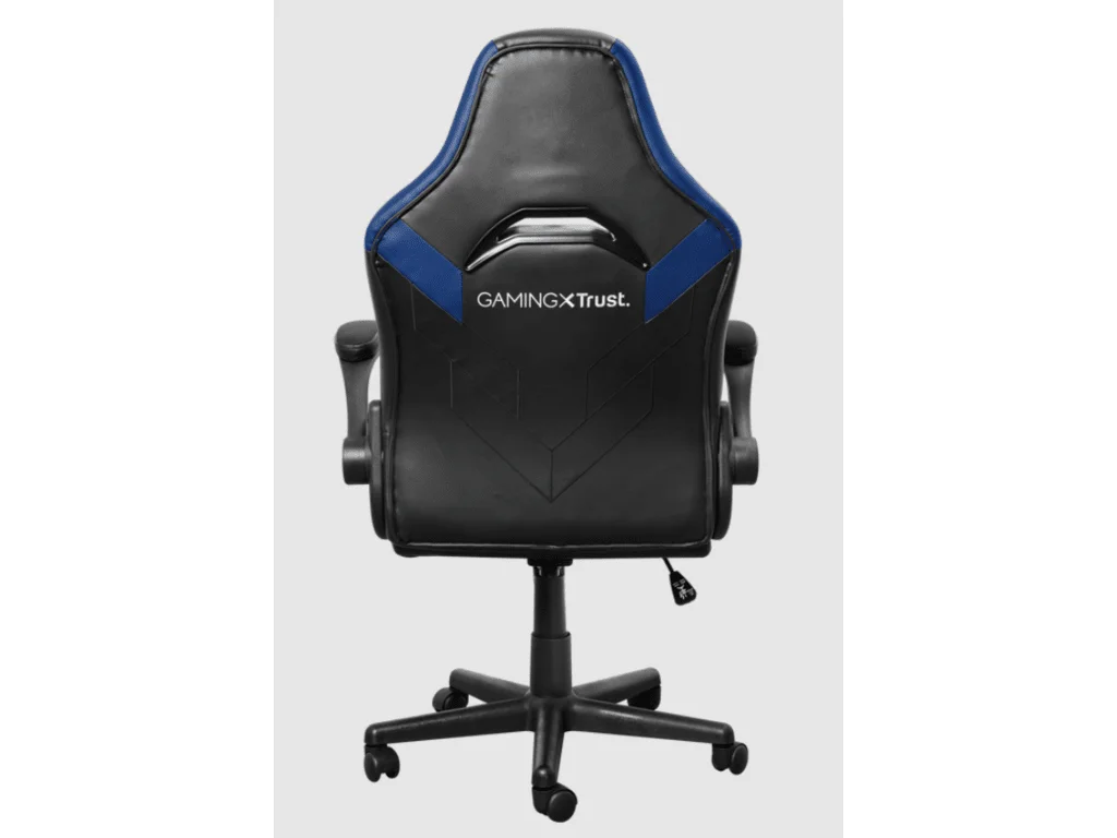 TRUST GXT 703B Riye Comfortable adjustable gaming chair,flip-up armrests,Max weight 140kg,Blue