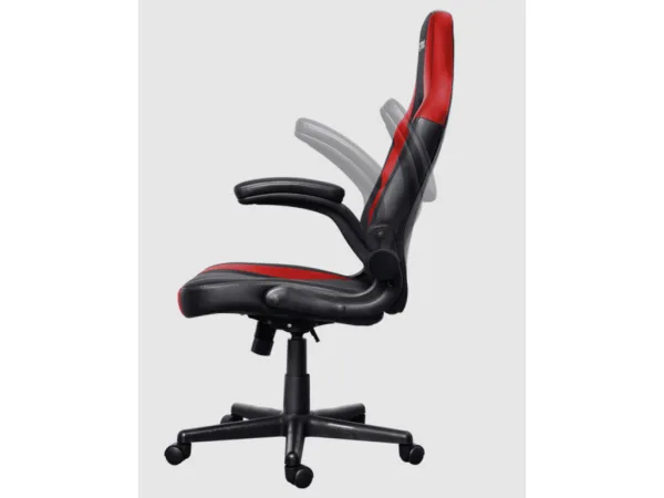 TRUST GXT 703R Riye Comfortable adjustable gaming chair,flip-up armrests,Max weight 140kg,Red