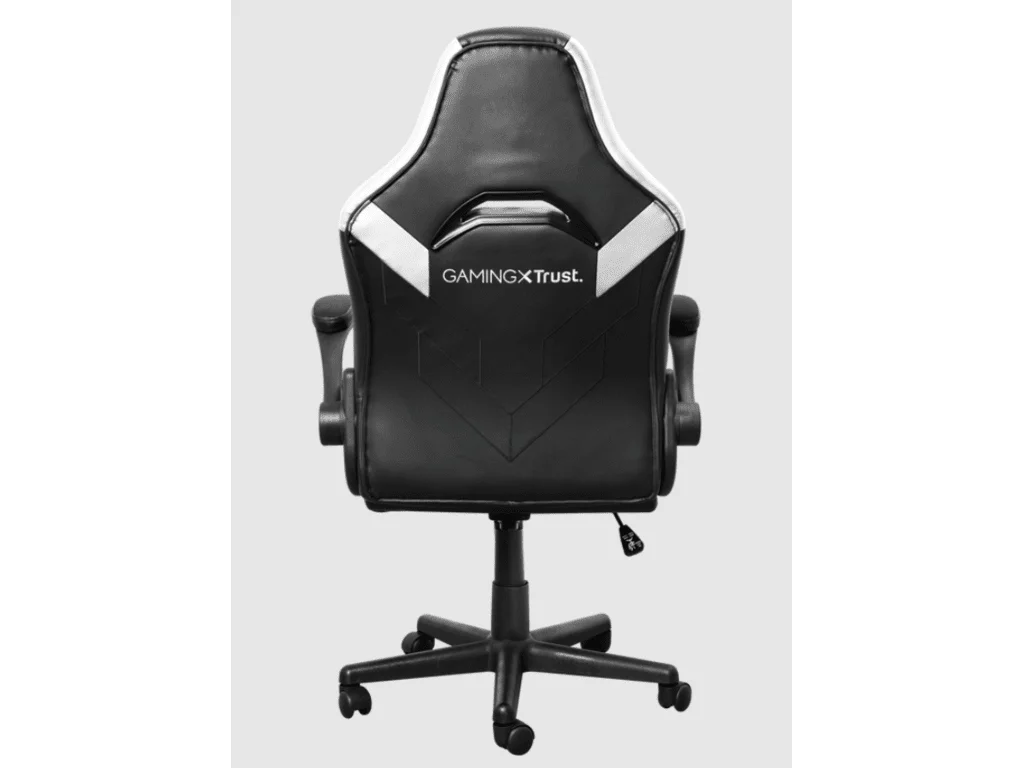 TRUST GXT 703W Riye Comfortable adjustable gaming chair,flip-up armrests, Max weight 140kg,White