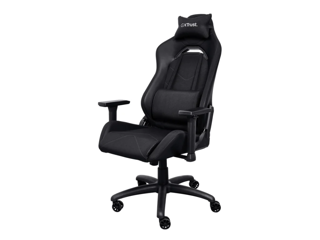 TRUST GXT 714 RUYA Comfortable Gaming Chair, Gas lift class 4, Max. weight 150 kg, Black