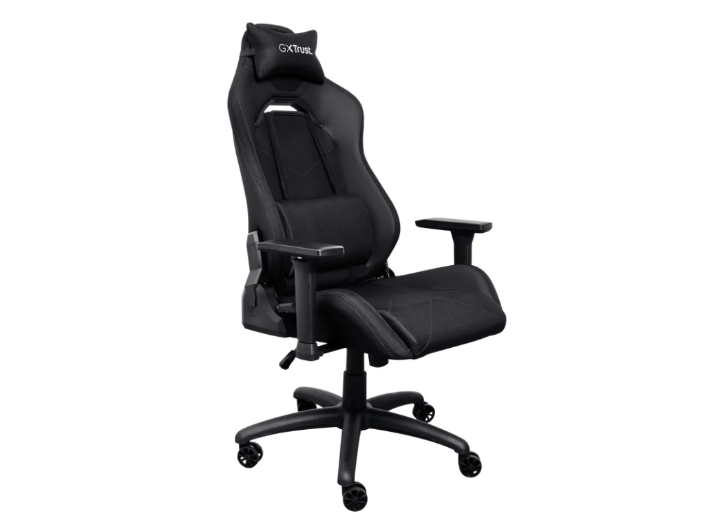 TRUST GXT 714 RUYA Comfortable Gaming Chair, Gas lift class 4, Max. weight 150 kg, Black