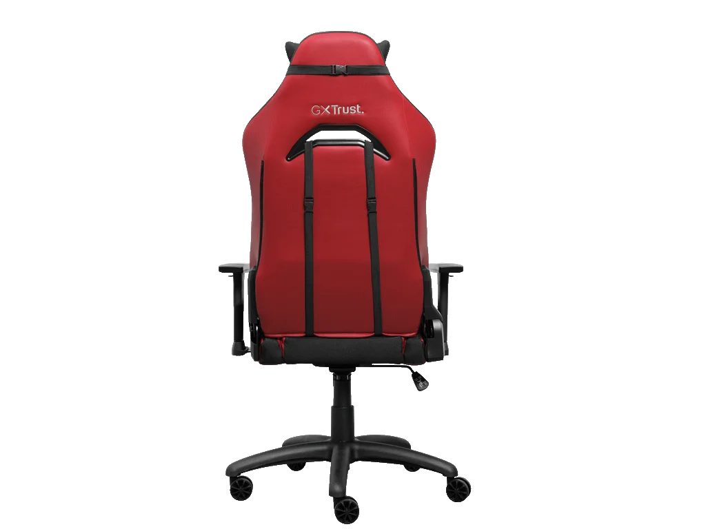 TRUST GXT 714R RUYA Comfortable Gaming Chair, Gas lift class 4, Max. weight 150 kg, RED