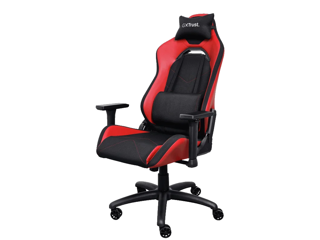 TRUST GXT 714R RUYA Comfortable Gaming Chair, Gas lift class 4, Max. weight 150 kg, RED