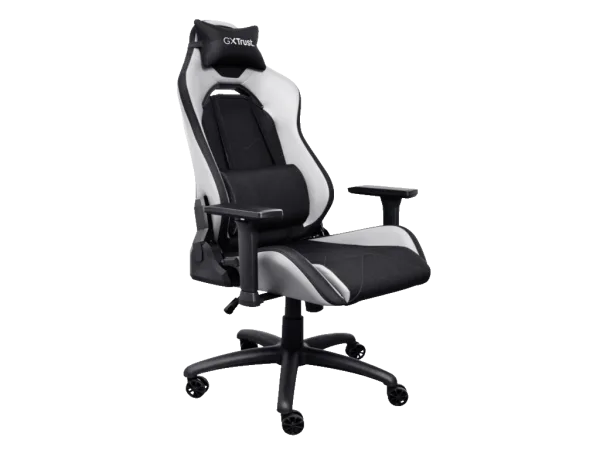 TRUST GXT 714W RUYA Comfortable Gaming Chair, Gas lift class 4, Max. weight 150 kg, WHITE