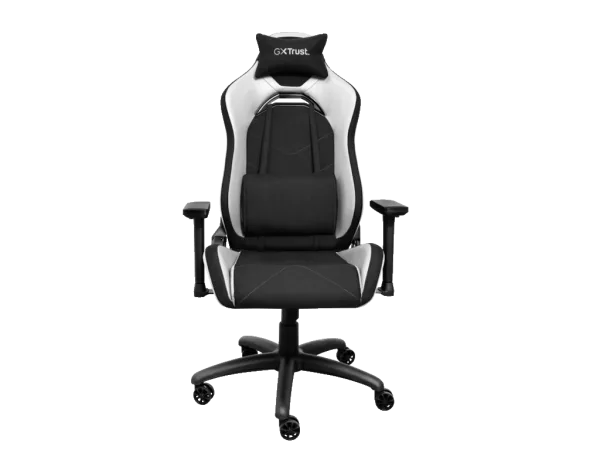 TRUST GXT 714W RUYA Comfortable Gaming Chair, Gas lift class 4, Max. weight 150 kg, WHITE