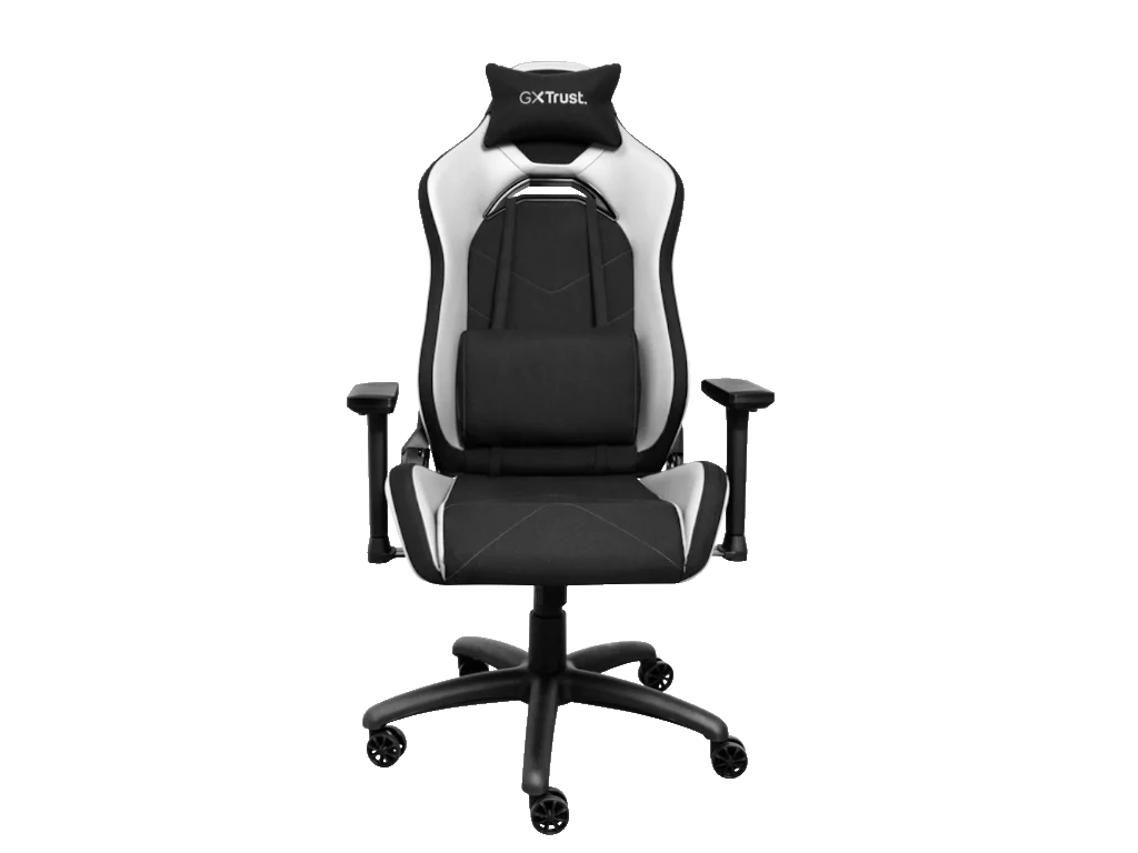 TRUST GXT 714W RUYA Comfortable Gaming Chair, Gas lift class 4, Max. weight 150 kg, WHITE