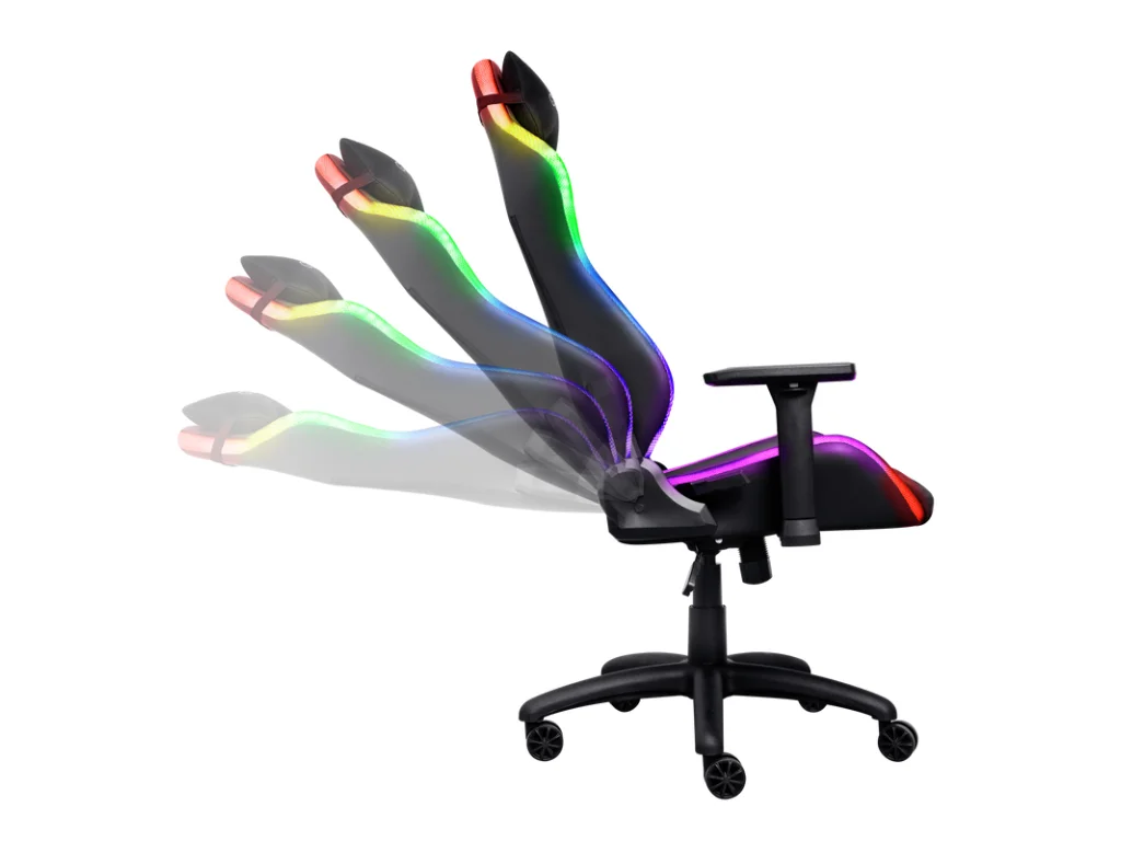 TRUST GXT 719 Ruya RGB Gaming Chair - Black, Max. weight 150 kg, Gas lift class 4