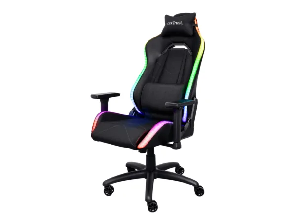 TRUST GXT 719 Ruya RGB Gaming Chair - Black, Max. weight 150 kg, Gas lift class 4