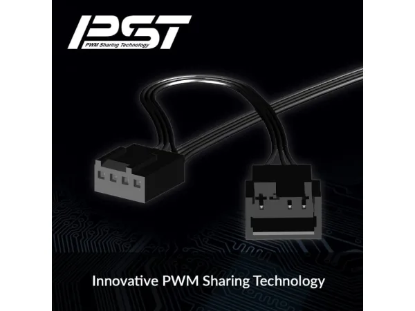ARCTIC F12 PWM PST 120mm PWM Fan with Cable Splitter, 230-1350 rpm, 4-Pin Connector + 4-Pin socket