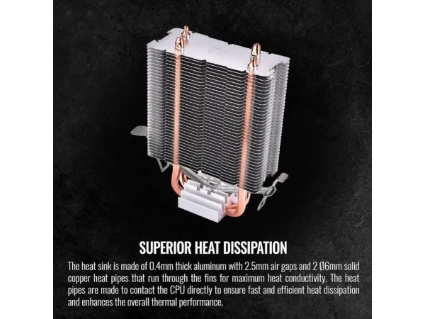 THERMALTAKE Contac 9 SE CPU Cooler 92mm PWM, 120 W, PWM 800-2000 RPM, 4 pin PWM, INTEL/AMD