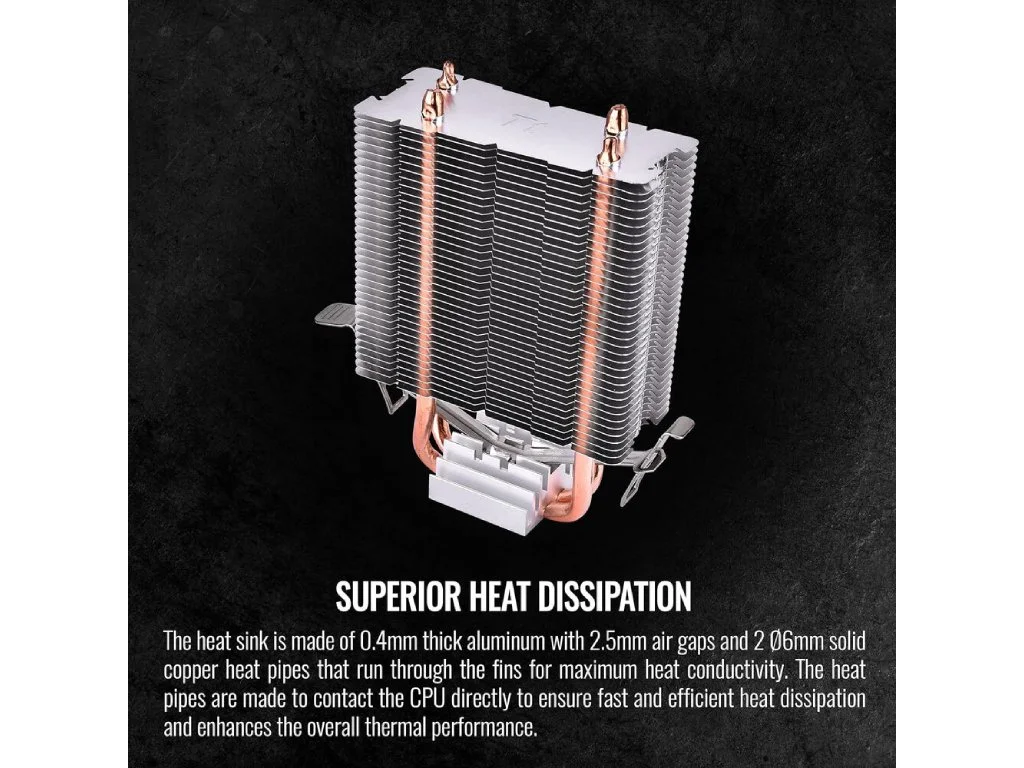 THERMALTAKE Contac 9 SE CPU Cooler 92mm PWM, 120 W, PWM 800-2000 RPM, 4 pin PWM, INTEL/AMD