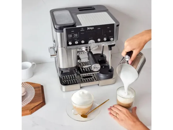 Ninja ES701EU Luxe Pro kafe aparat, 3u1 (espresso,filter i hladna kafa), Barista Assist, dual froth