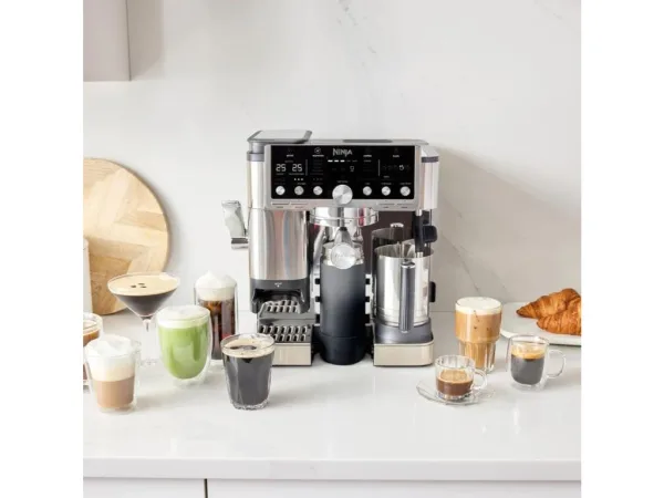 Ninja ES701EU Luxe Pro kafe aparat, 3u1 (espresso,filter i hladna kafa), Barista Assist, dual froth