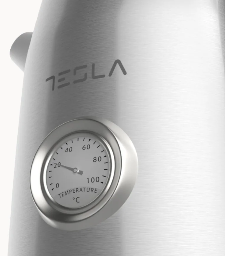 Tesla KT500X Ketler, 2220W, kapacitet 1.7 l, integrisan termometar, zaštita od pregrijavanja, inox