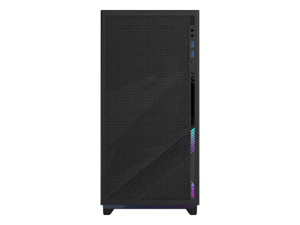 GIGABYTE AORUS C400 Gaming ATX Tower Case, Pre-installed 4 ARGB PWM fans, USB 3.0 x2, 40L, Black