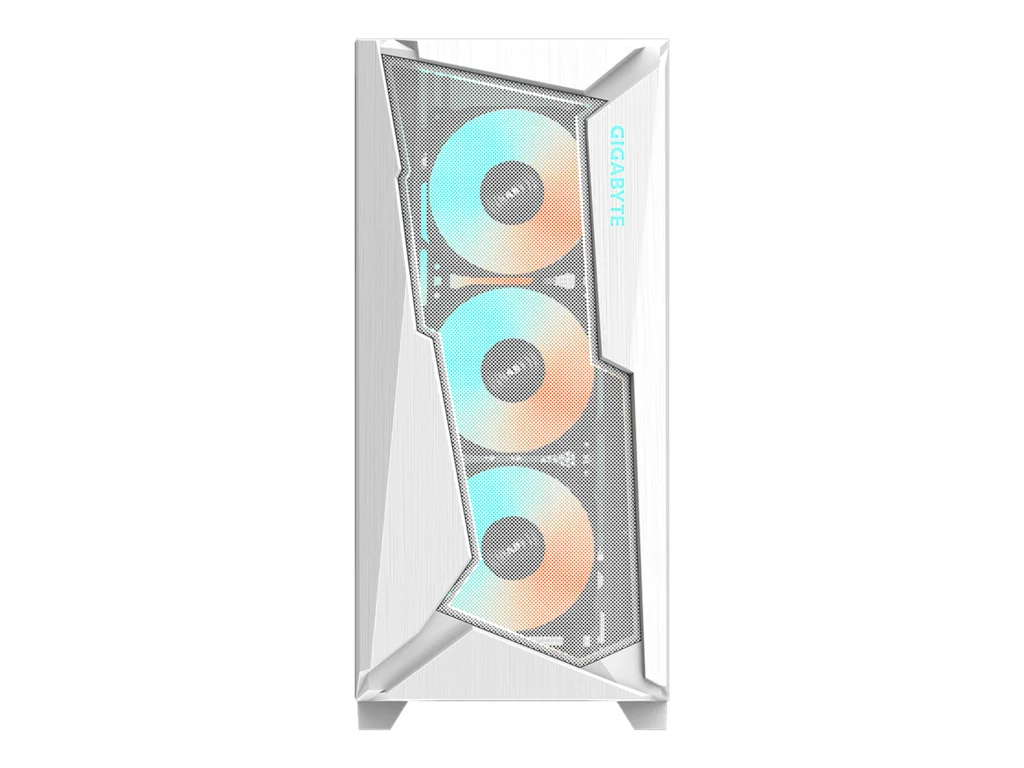 GIGABYTE C301 Glass V2 White ATX Case, 4*ARGB, 2*2.5"/2*3.5", USB 3.1 Type-C,USB 3.0 x2,Audio in&out