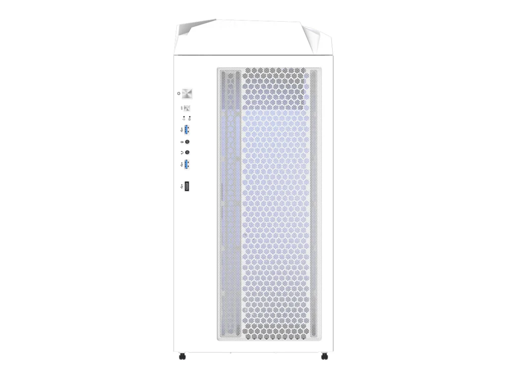 GIGABYTE C301 Glass V2 White ATX Case, 4*ARGB, 2*2.5"/2*3.5", USB 3.1 Type-C,USB 3.0 x2,Audio in&out