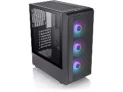 THERMALTAKE S200 TG ARGB Mid Tower Chassis, Mesh, 3x hydraulic bearing 120mm ARGB, USB 3.0 x 2