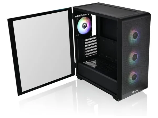 THERMALTAKE S250 TG ARGB Mid Tower Chassis, Mesh, 4x CT120 120mm ARGB Fans, USB 3.0 x 2