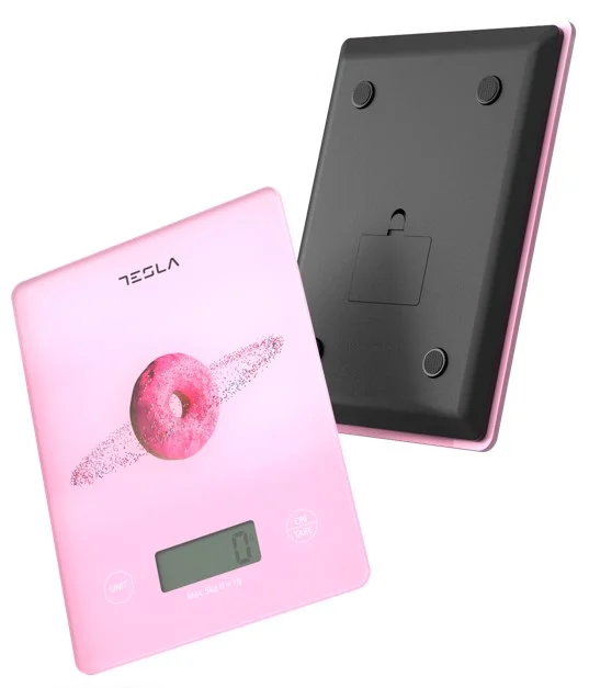 Tesla KS101P Kuhinjska vaga, kapacitet 5kg, pink