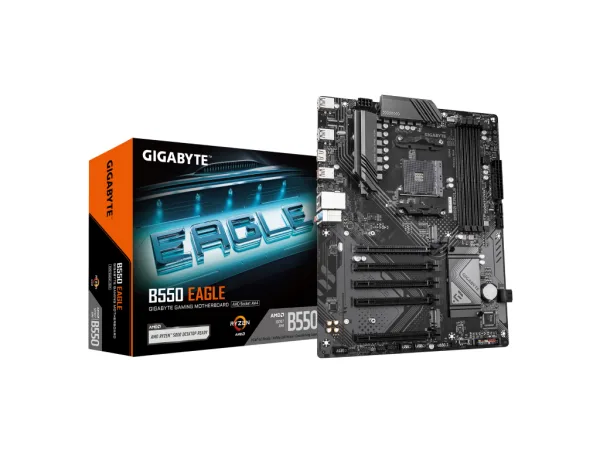 GIGABYTE AMD MB B550 EAGLE, 4*DDR4 3200MHz, Dual NVMe PCIe 4.0/3.0, HDMI, AM4 Socket