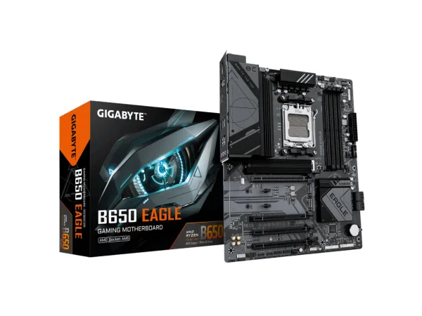 GIGABYTE AMD Ryzen MB B650 EAGLE, 4*DDR5 7600MT/s, 1*PCIe 5.0/2*M.2,HDMI/DP, AM5, GbE LAN