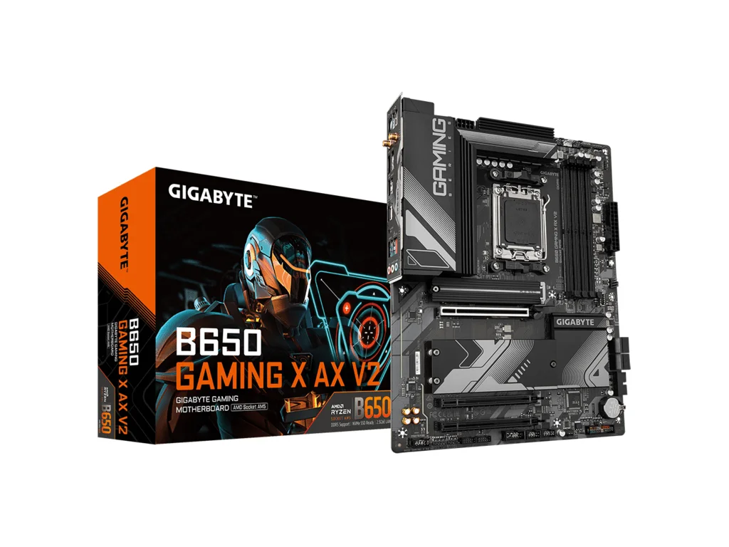GIGABYTE AMD Ryzen MB B650 GAMING X AX V2, 4*DDR5 8000MHz, PCIe 5.0/2*PCIe 4.0, AM5, WIFI 6E,HDMI/DP