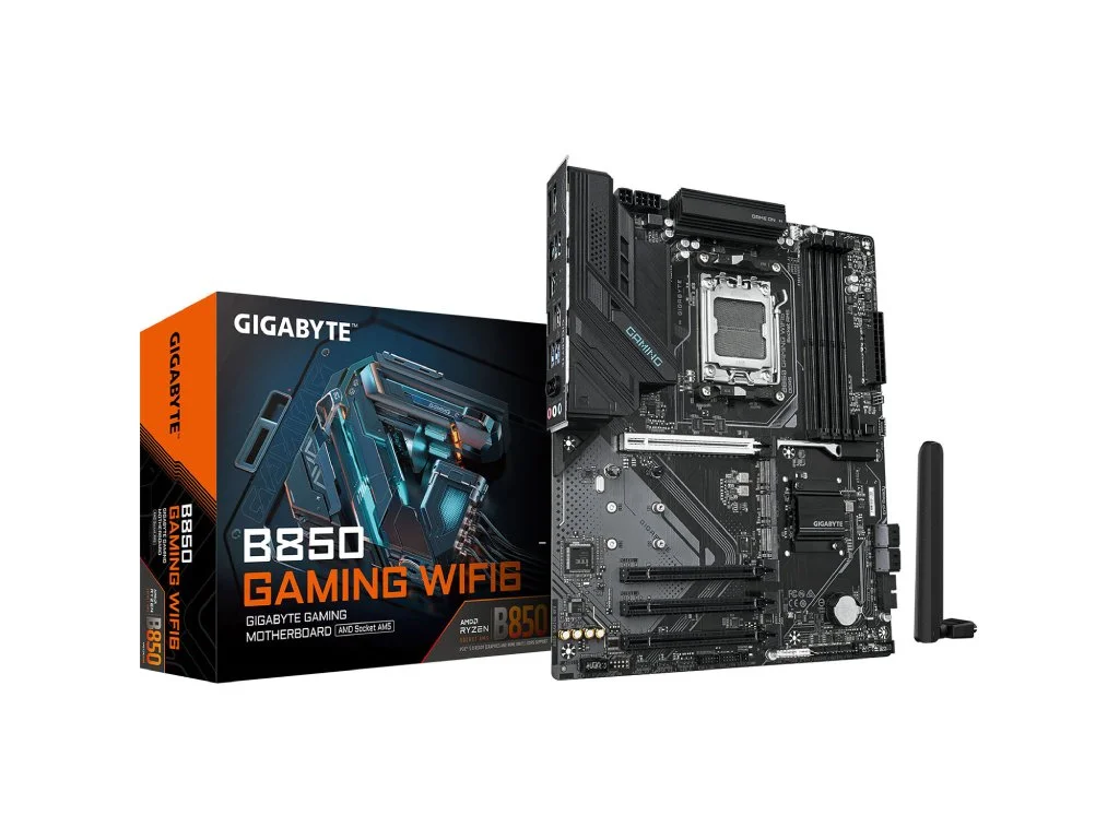 GIGABYTE AMD Ryzen MB B850 GAMING WF6, 4*DDR5 8200MT/s, 1*PCIe 5.0/3*M.2, HDMI/DP, AM5,WIFI6,GbE LAN