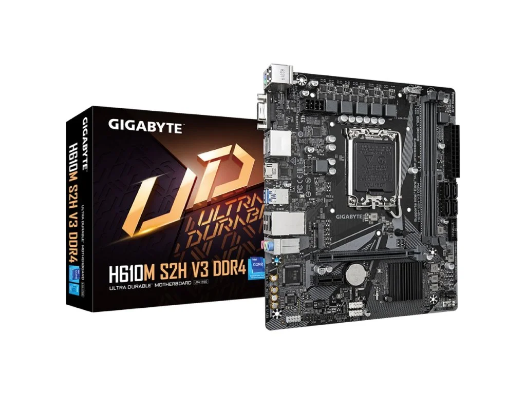 GIGABYTE INTEL H610M S2H V3 DDR4, Rev 1.0, 2*DDR4 3200MHz, PCIe 3.0 x4 M.2, DP*2/HDMI/VGA, LGA 1700