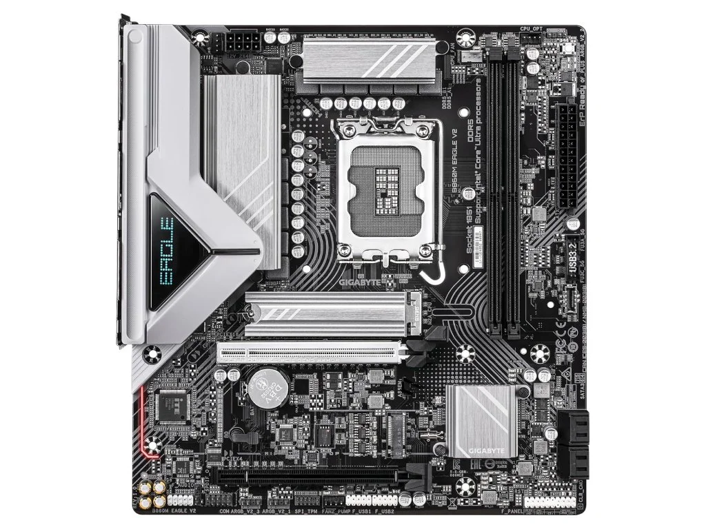 GIGABYTE INTEL MB B860M EAGLE V2, 2*DDR5 9066 MT/s, PCIe 5.0,2*M.2, DP/HDMI, 2.5GbE LAN, LGA 1851