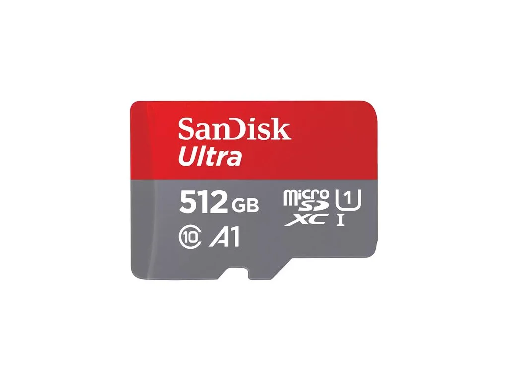 SanDisk Ultra microSD Card 512GB + SD Adapter, 150 MB/s, Class 10 / UHS-I U1 / A1