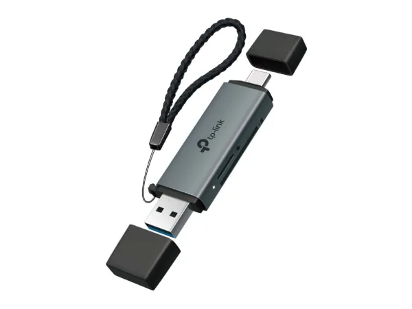 TP-LINK UA430D USB 3.0 Type-C & Type A to SD & microSD UHS-I 3.0 Card Reader, 2TB Max up to 200 MB/s