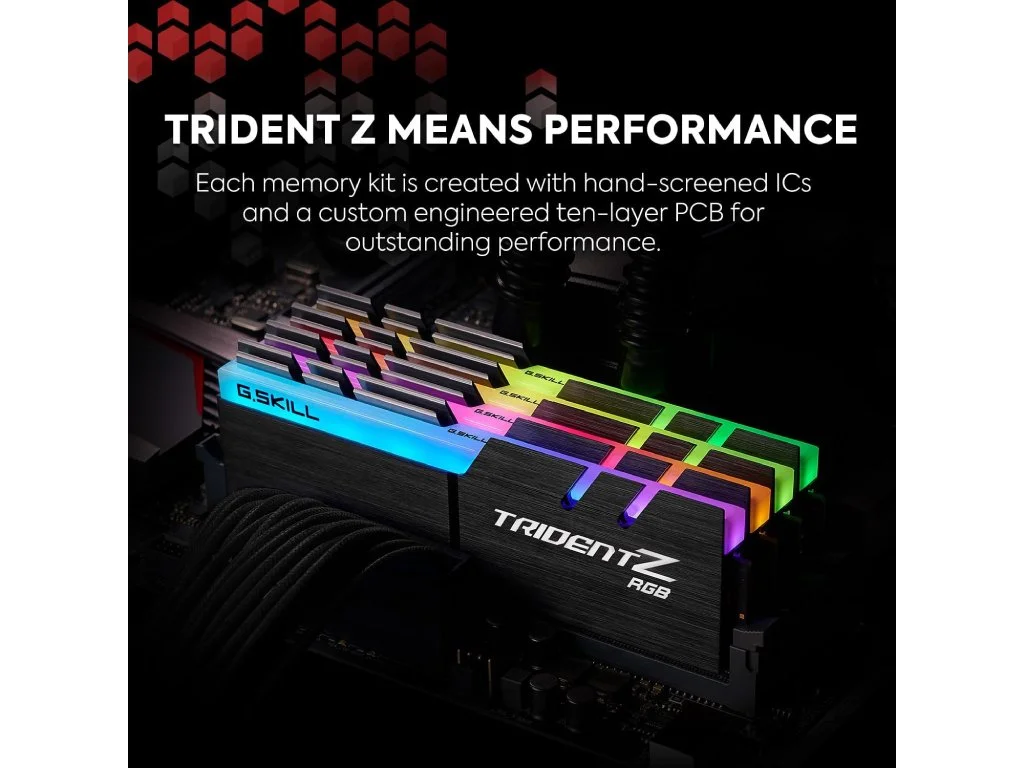 G.SKILL Trident Z RGB 16GB(2x 8GB) DDR4 3600 MT/s, CL18, 1.35V, Intel/AMD